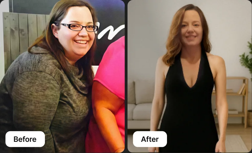 Amy before and after Lumen